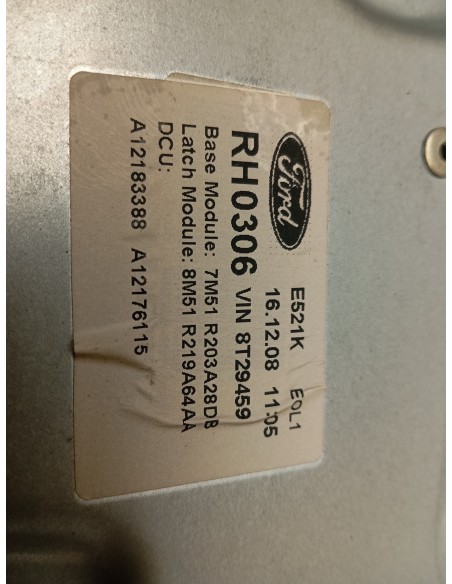 Recambio de elevalunas delantero derecho para ford c-max (cb3) trend referencia OEM IAM 7M51R203A28DB  