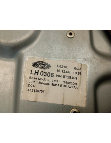 Recambio de elevalunas trasero izquierdo para ford c-max (cb3) trend referencia OEM IAM 7M51R24995DB  