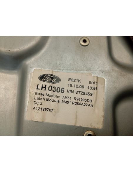 Recambio de elevalunas trasero izquierdo para ford c-max (cb3) trend referencia OEM IAM 7M51R24995DB  