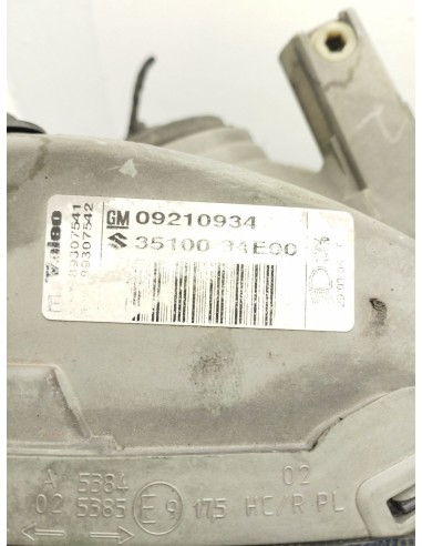 Recambio de faro derecho para opel agila a (h00) 1.2 16v (f68) referencia OEM IAM 89307541 RESTYLING 
