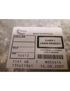Recambio de sistema audio / radio cd para fiat bravo (198) 1.9 8v jtd cat referencia OEM IAM 735451941   2