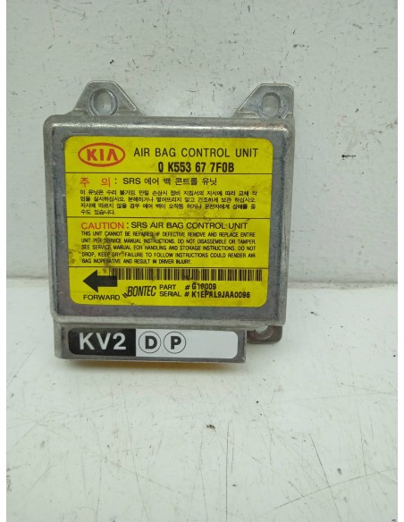 Recambio de centralita airbag para kia carnival 2.9 crdi cat referencia OEM IAM 0K553677F0B  