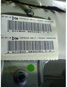 Recambio de airbag cortina delantero izquierdo para peugeot 5008 2.0 16v hdi fap cat (rhe / dw10cted4) referencia OEM IAM 968466 2