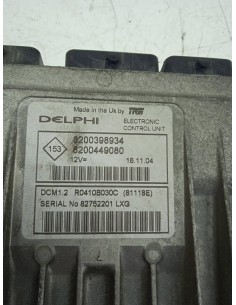 Recambio de centralita motor uce para renault modus 1.5 dci diesel referencia OEM IAM 8200398934   2