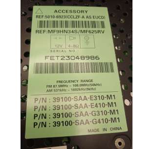 SISTEMA AUDIO / RADIO CD -... 2