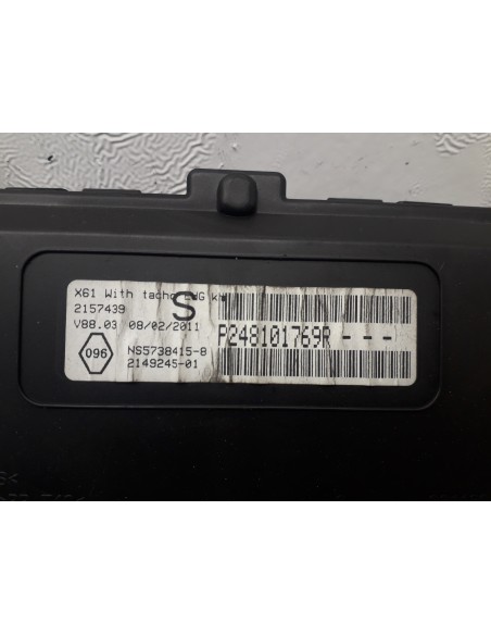 Recambio de cuadro instrumentos para renault kangoo 1.5 dci diesel referencia OEM IAM 214924501 P248101769R 2157439