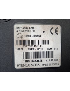 Recambio de modulo electronico para hyundai i20 tecno le referencia OEM IAM 116RA002958   2