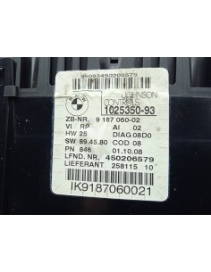 Recambio de cuadro instrumentos para bmw serie 3 touring (e91) 2.0 turbodiesel cat referencia OEM IAM IK9187060021 1025350-93  2