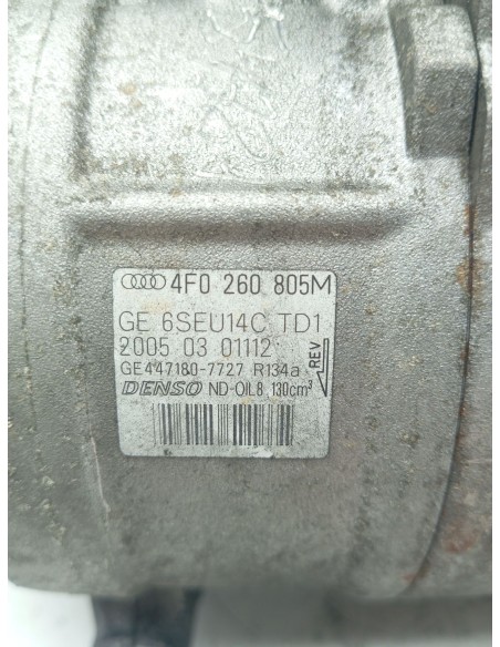 Recambio de compresor aire acondicionado para audi a6 berlina (4f2) 2.0 tdi referencia OEM IAM 4F0260805M  