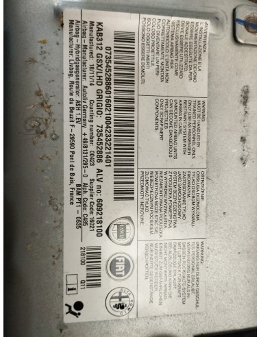 Recambio de kit airbag para fiat 500 referencia OEM IAM COMPLETO  