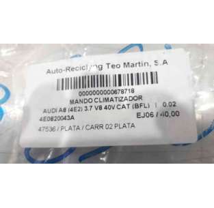 MANDO CLIMATIZADOR AUDI A8... 2