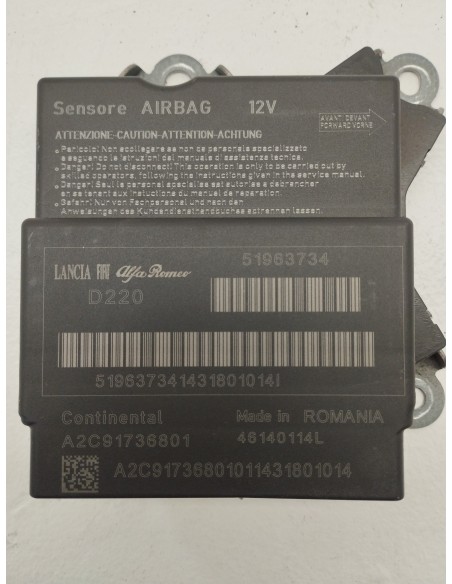 Recambio de kit airbag para fiat 500 referencia OEM IAM COMPLETO  