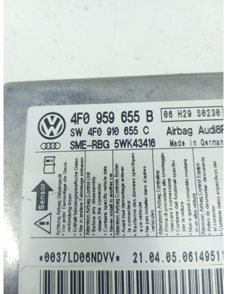Recambio de centralita airbag para audi a6 berlina (4f2) 2.0 tdi referencia OEM IAM 4F0959665B  