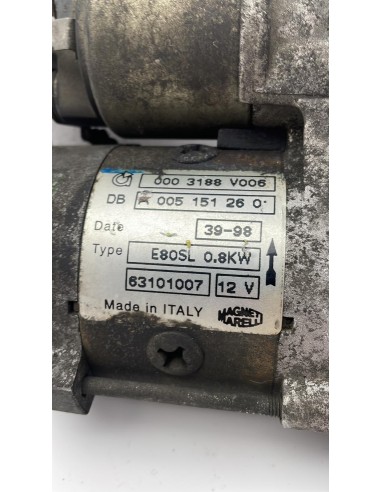 Recambio de motor arranque para smart coupe pulse referencia OEM IAM 63101007  