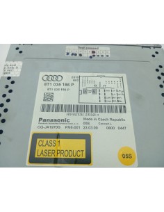 Recambio de sistema audio / radio cd para audi a4 ber. (b8) básico referencia OEM IAM 8T1035186P   2