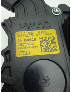 Recambio de potenciometro pedal para skoda rapid ambition referencia OEM IAM 6C1721503B BOSCH  2