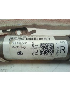 Recambio de airbag cortina delantero derecho para skoda rapid ambition referencia OEM IAM 5JA880742  