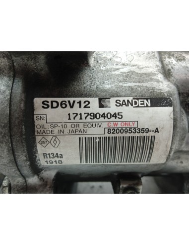Recambio de compresor aire acondicionado para renault clio grandtour exception referencia OEM IAM 8200953359A  