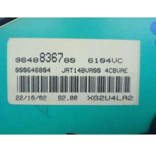 CUADRO INSTRUMENTOS PEUGEOT... 2