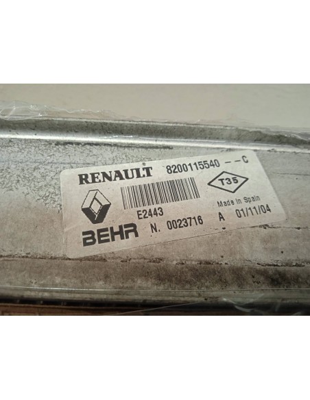 Recambio de intercooler para renault scenic ii 1.5 dci diesel referencia OEM IAM 8200115540C  
