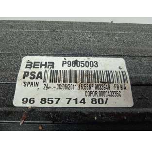 INTERCOOLER PEUGEOT 207 -... 2