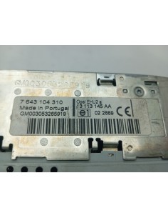 Recambio de sistema audio / radio cd para opel tigra twin top enjoy referencia OEM IAM 13113145AA   2