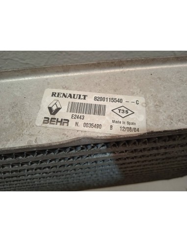 Recambio de intercooler para renault grand scenic referencia OEM IAM 8200115540C  