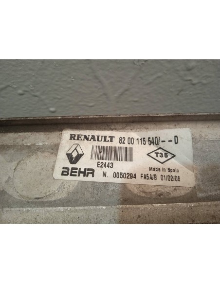 Recambio de intercooler para renault scenic ii 1.5 dci diesel referencia OEM IAM 8200115540D  