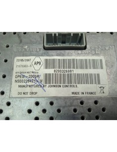 Recambio de pantalla multifuncion para renault vel satis (bj0) referencia OEM IAM 8200326981   2