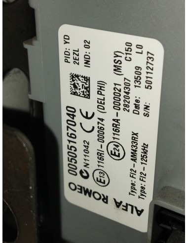 Recambio de caja reles / fusibles para alfa romeo mito (145) junior referencia OEM IAM 505167040  