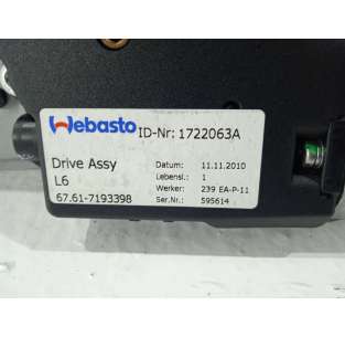 MOTOR TECHO ELECTRICO BMW...