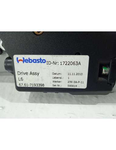 MOTOR TECHO ELECTRICO BMW SERIE 1...