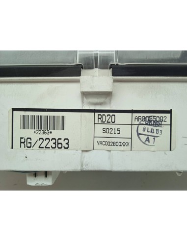 Recambio de cuadro instrumentos para mg serie 45 (rt) 1.6 16v cat referencia OEM IAM RD20RG22363 AR055002 