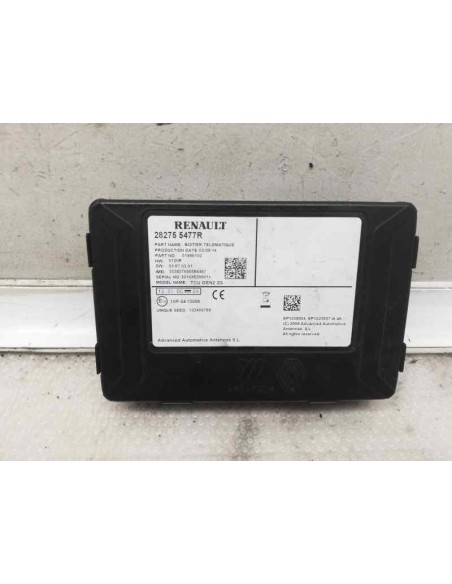 Recambio de modulo electronico para renault twingo iii 0.9 energy referencia OEM IAM 282755477R  