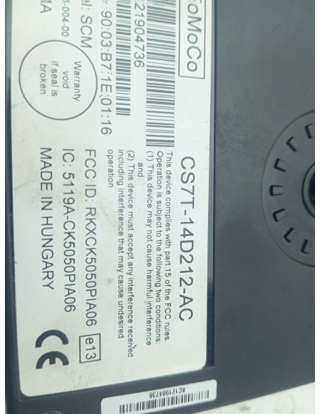Recambio de modulo electronico para ford focus lim. (cb8) trend referencia OEM IAM CS7T14D212AC  