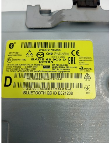Recambio de modulo electronico para mazda 2 lim. () luxury referencia OEM IAM BADE669C0D  