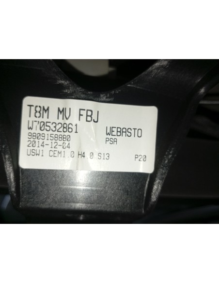 Recambio de techo electrico para peugeot 3008 referencia OEM IAM 9809158880  