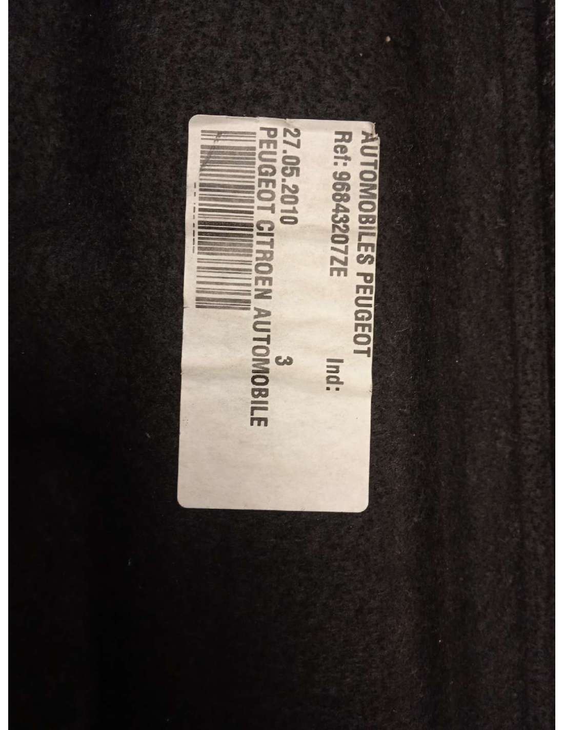 BANDEJA TRASERA - 827215 / 8337EL BANDEJA TRASERA - 827215 / 8337EL