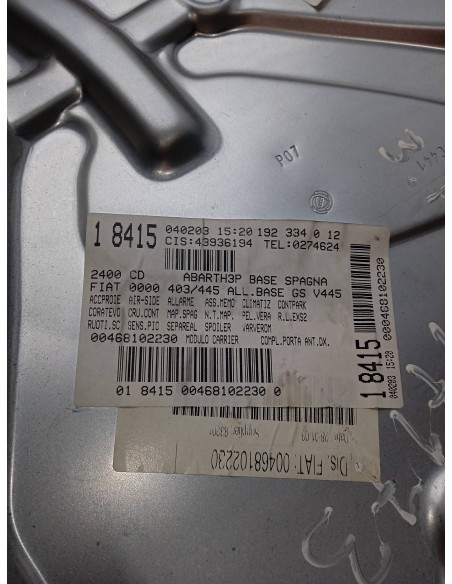 Recambio de elevalunas delantero derecho para fiat stilo (192) referencia OEM IAM 50001603  
