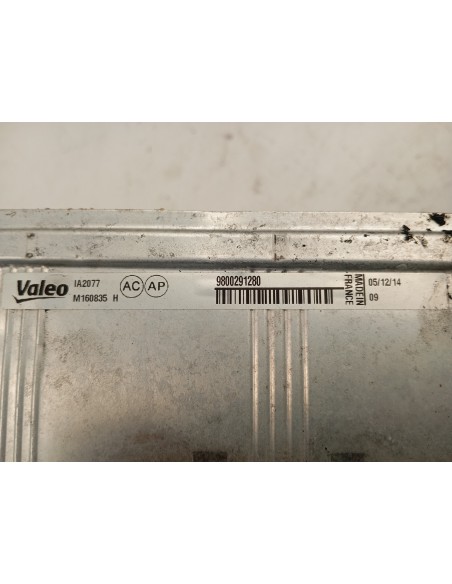 Recambio de intercooler para peugeot 3008 referencia OEM IAM 9800291280  