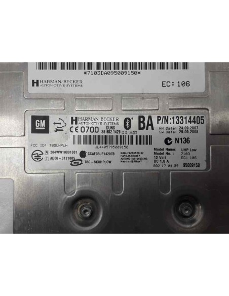 Recambio de modulo electronico para opel insignia berlina 2.0 16v cdti referencia OEM IAM 13314405  