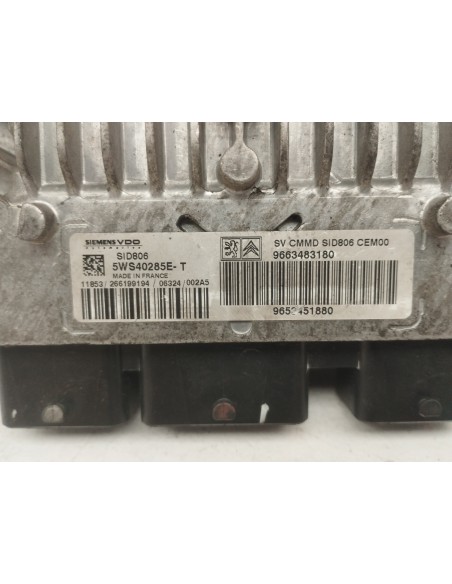 Recambio de centralita motor uce para citroën c2 vtr referencia OEM IAM 9663483180  