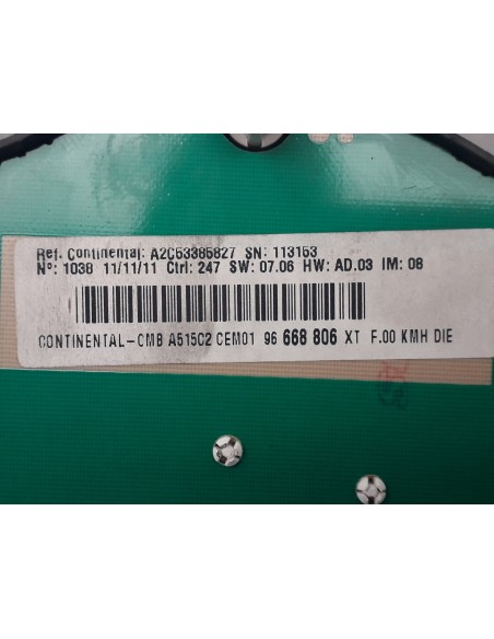 Recambio de cuadro instrumentos para citroën c3 1.4 hdi referencia OEM IAM 96668806XT  