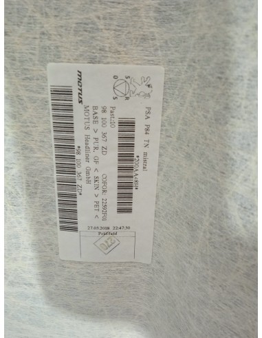 Recambio de techo interior para peugeot 3008 gt referencia OEM IAM 98100367ZD  