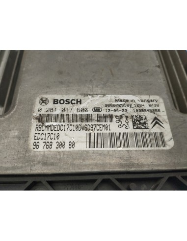 Recambio de centralita motor uce para citroën ds3 style referencia OEM IAM 9676830080  