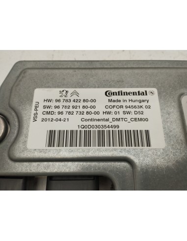 Recambio de centralita start / stop para citroën ds3 style referencia OEM IAM 9678342280 CONTINENTAL 