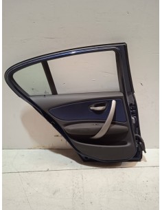 Recambio de puerta trasera izquierda para bmw serie 1 berlina (e81/e87) referencia OEM IAM  COLOR AZUL OSCURO  2