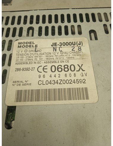 Recambio de sistema audio / radio cd para peugeot 607 (s1) 2.2 referencia OEM IAM 96442608GV  