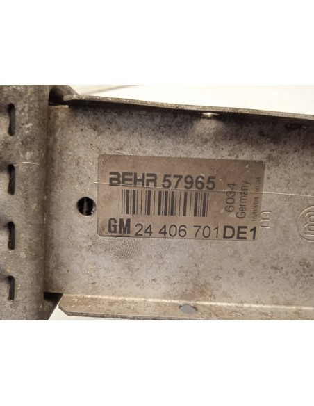 Recambio de intercooler para opel zafira a 2.0 dti referencia OEM IAM 24406701  